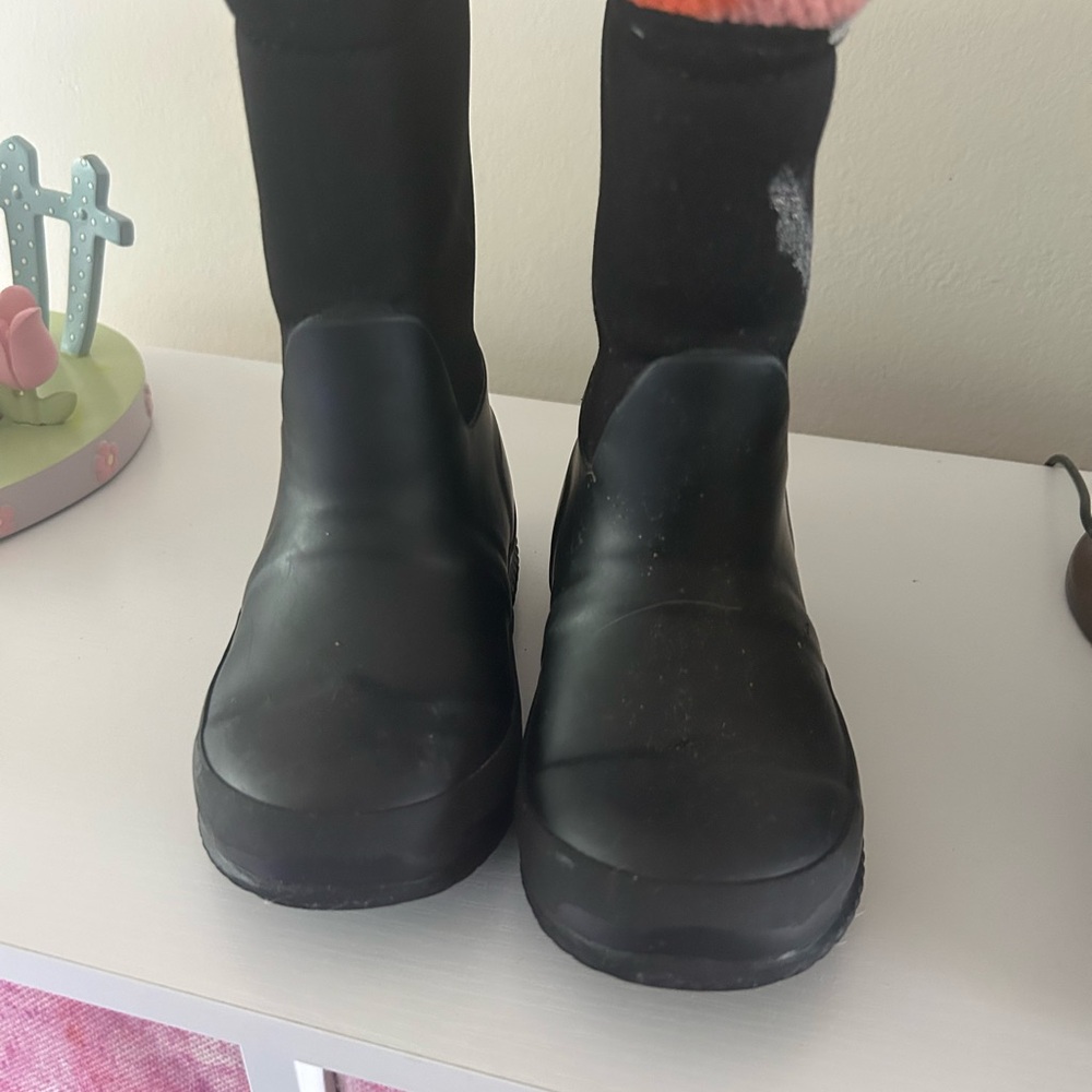 Black Ankle Hunter Boots 9c